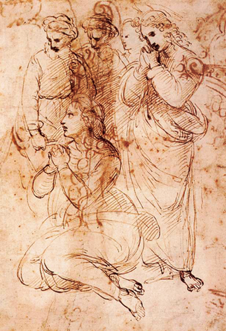   拉斐尔·桑西  Raffaello Santi  ——素描作品 (57)